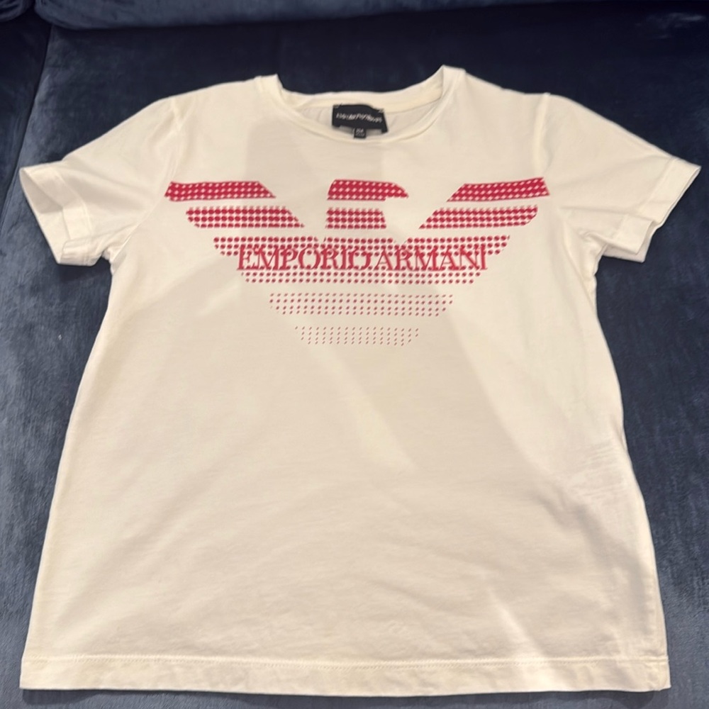 Emporio Armani boys tshirt size 10A 142cm